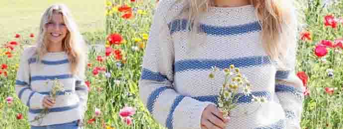 pull bleu marine