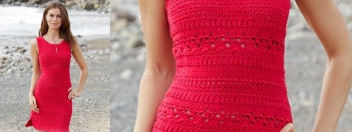 Robe design au crochet