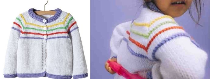 Un gilet tendance et facile pour fillette