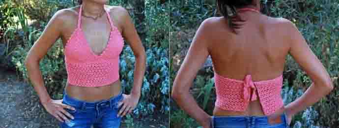 Joli top dos ouvert