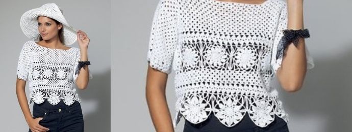 T-shirt en dentelle