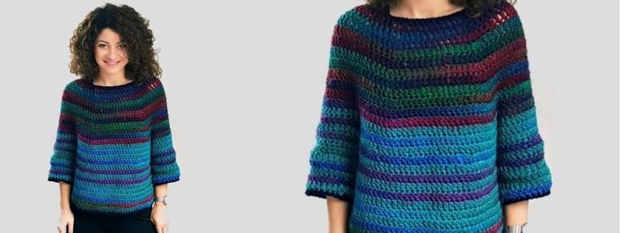 Pull crochet facile fait main