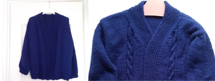 Mon cardigan marine