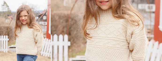 Pull design sans couture