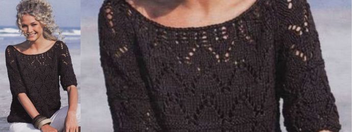 Pull en laine noir