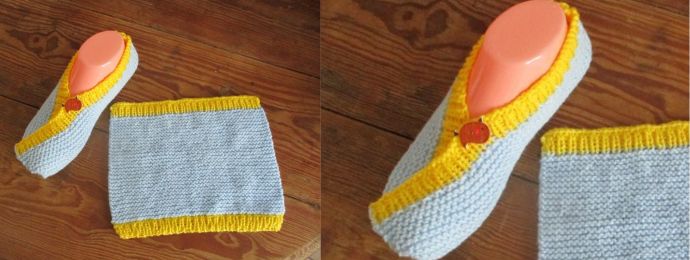 Chaussons adultes à faire