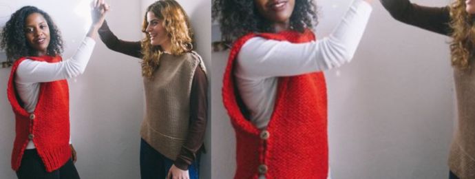 un beau pull bouton