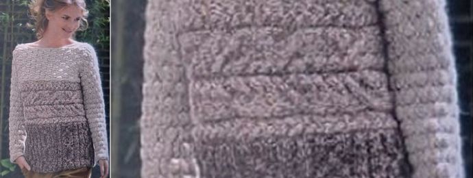Pull en tricot coll