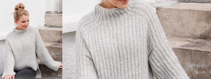 Pull grande taille fait main