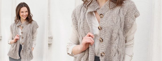 Un gilet mi-long magnifique