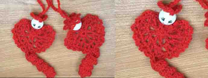 St Valentin et une chenille du bonheur