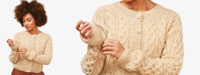 Cardigan tricot de saison