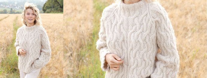 Le pull irlandais fait main