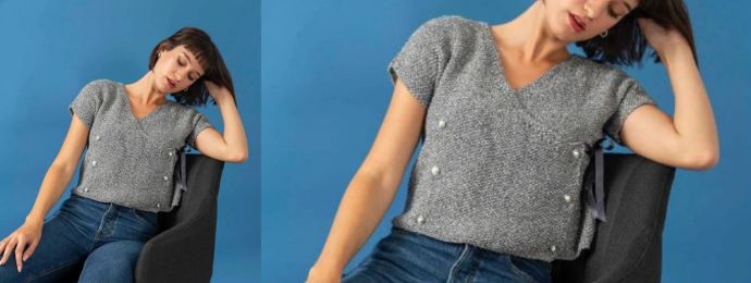 Un pull au fil spécial