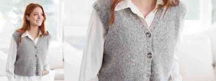 Gilet sans manches simple - 1