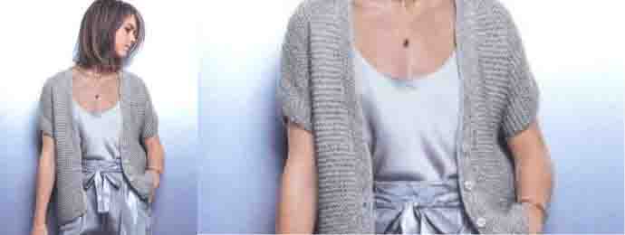 Gilet point mousse facile