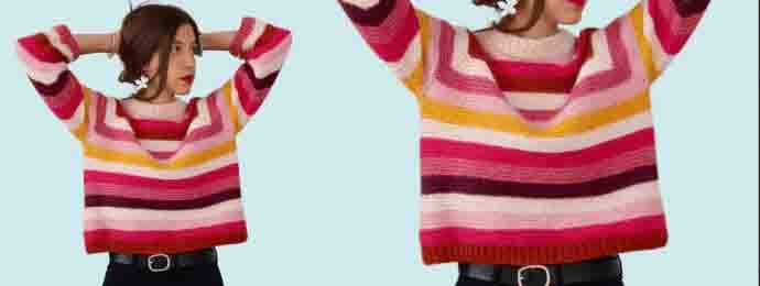 Le pull marin coloré