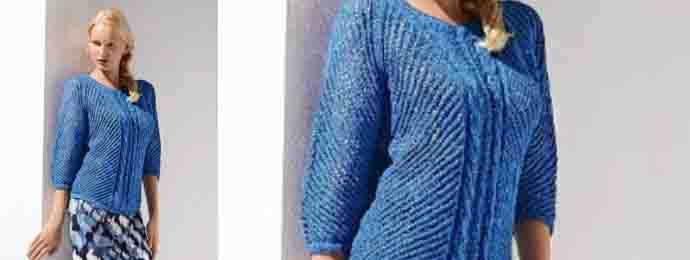 Pull ajouré manches 3/4