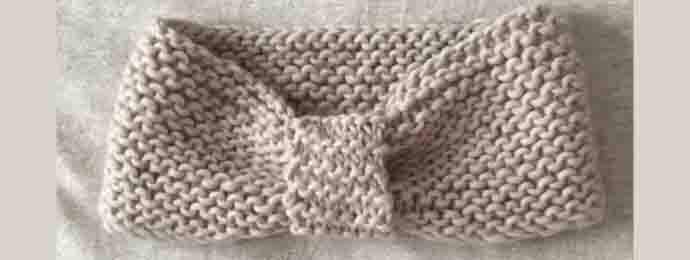 Bandeau au point mousse