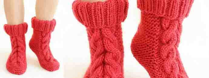 Chaussons faciles en laine