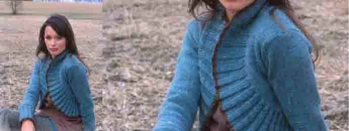 Un boléro confortable au tricot