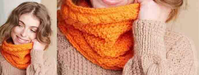 Snood à torsades sympa