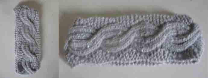 Bandeau ou headband au tricot