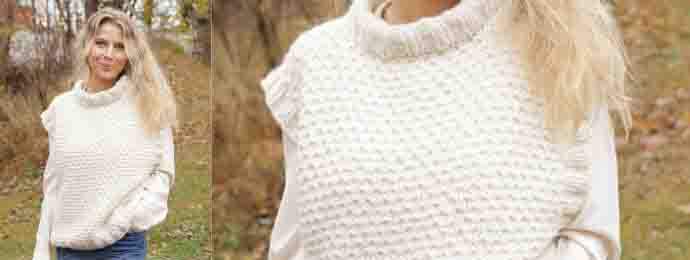 Le plaisir du pull sans manche