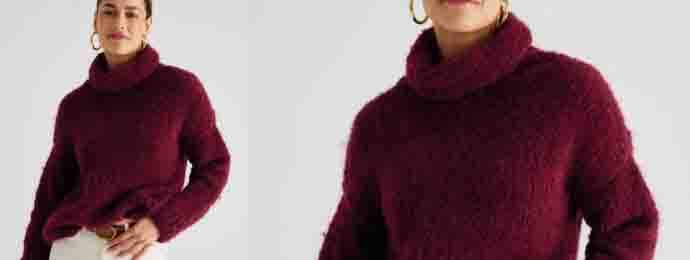 La douceur du pull col boule