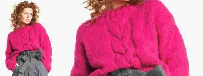 Pull à grosse torsade