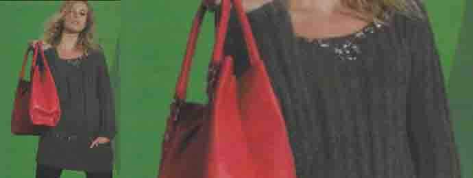 Pull tunique avec un point simple