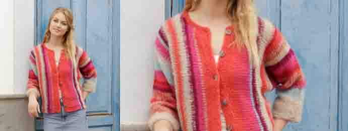 Gilet tube rayé peps (1)