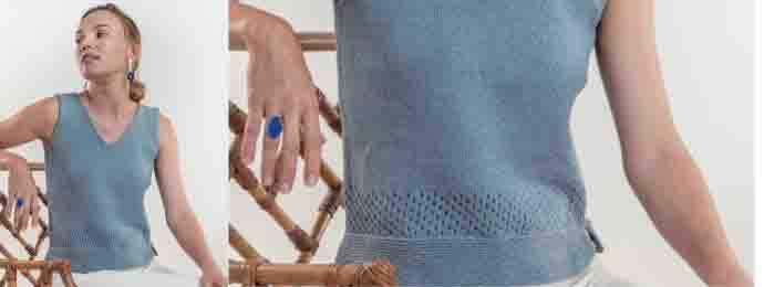 Top au tricot simple et léger