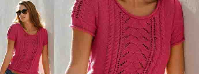 Pull manches courtes femme - 1