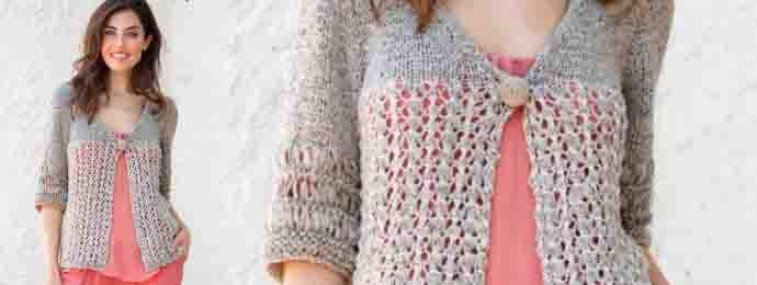 Veste femme maille ajourée (1) (1)