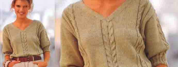 Pull dÉté en Coton et torsade (1)