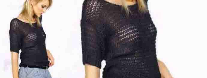 Pull dété femme en tricot ajouré (1)