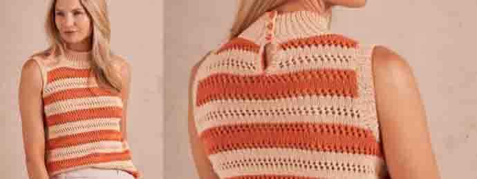 Tricot ajouré léger pour lété