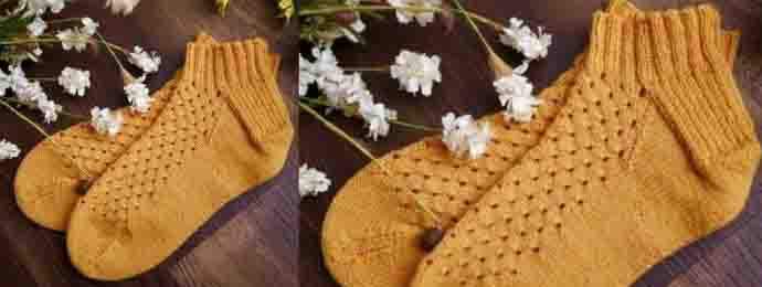 Chaussettes ajourées en maille (1) (1)