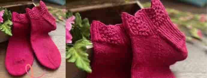 Chaussettes confortables tricot fait main (1) (1)
