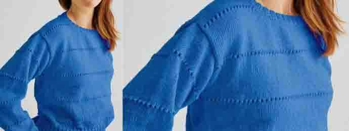 Look chic du pull bleu (1) (1)