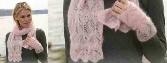 Écharpe en dentelle tricot (1) (1)