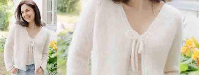 Gilet blanc femme en maille (1) (1)