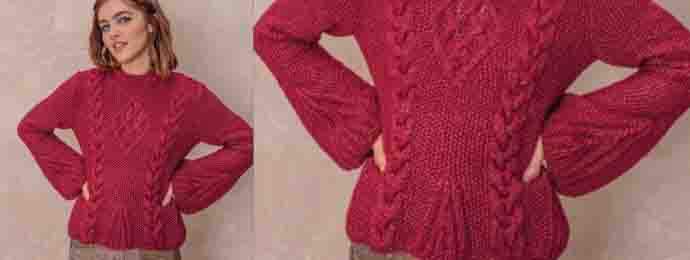 Pull tricot femme hiver tendance (1) (1)