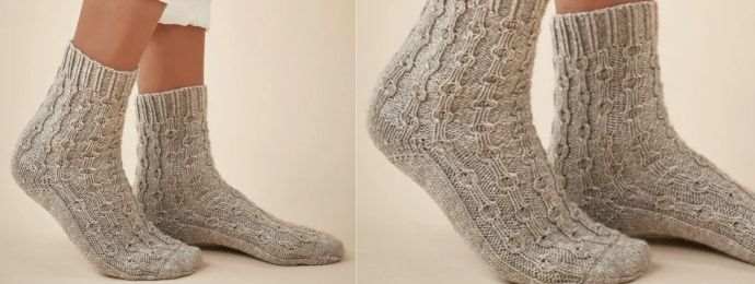 Chaussettes tricotées confort hiver (1)