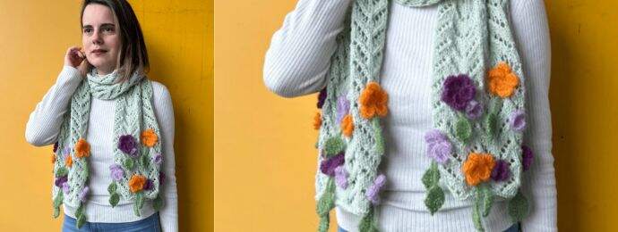 Écharpe bohème tricot (1) (1)