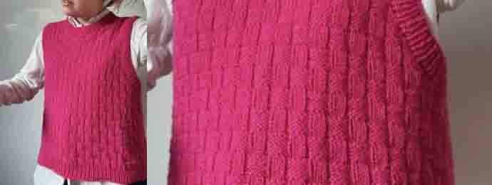 Pull sans manches femme tricot (1) (1)