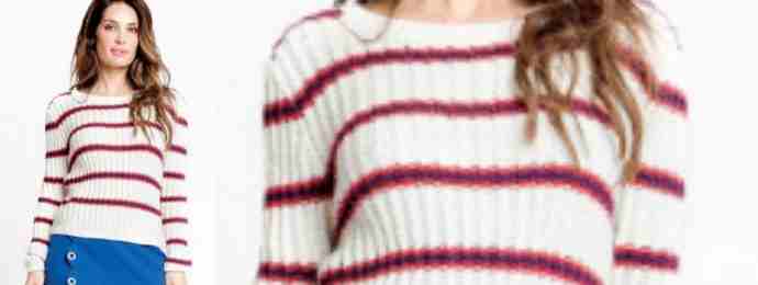 Pull à rayure texturé (1)